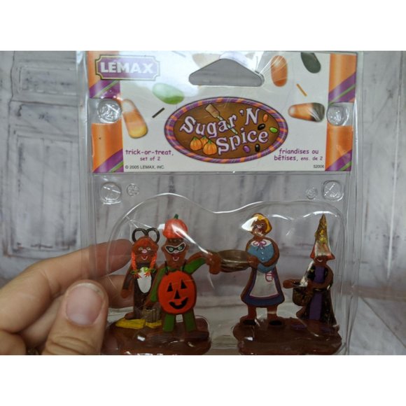 Lemax 2005 Sugar N Spice TRICK OR TREAT Set of 2 H - Picture 5 of 6